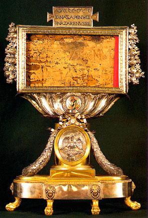 титло, табличка с Креста Христова, Базилика Креста, Рим