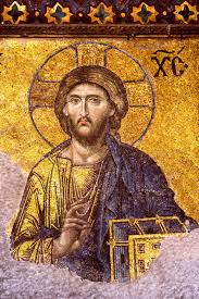Деисис. Мозаика в Соборе Святой Софии в Константинополе. Около ...