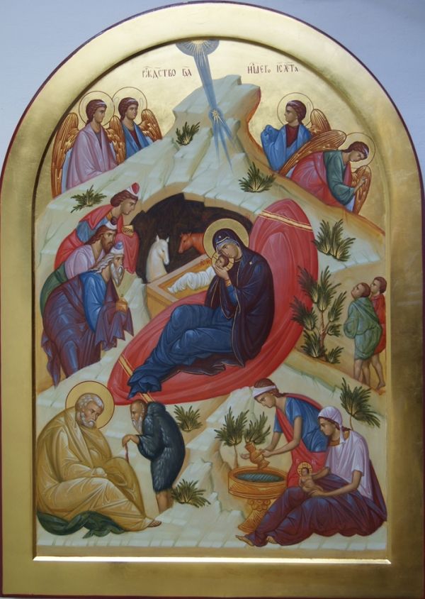 Икона Рождества <br/>Хрисова | Рождение, Рождество, Религиозное искусство