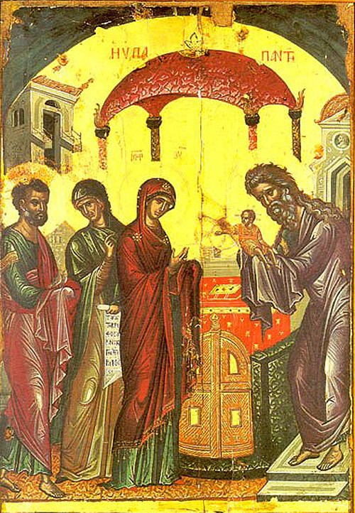 Картинки по запросу "Сретение Господне византийские иконы и мозаики"
